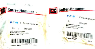 NEW CUTLER HAMMER E50KL377 LIMIT SWITCH LEVER ARM LOT OF 2