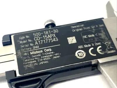 CD-15APX, 500-181-30 | Mitutoyo 500-181-30 Absolute AOS Digimatic Digital Caliper 0 - 150mm CD-15APX - Used