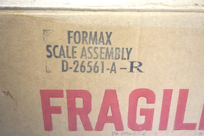 USED FORMAX D-16561-A-R SCALE ASSEMBLY C-17386 D16561AR C17386