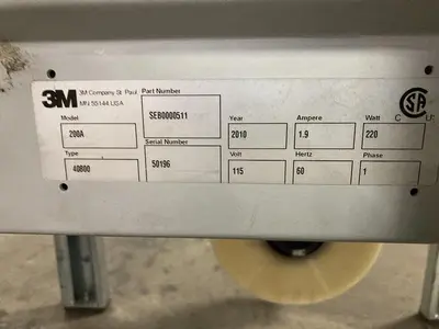 3M-Matic 200A Carton Sealer Adjustable Case Sealing System 115V Top Bottom Taper