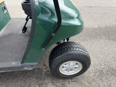 (1) 2015 E-Z-Go golf cart with a Kawasaki gas engine, includes Club canopy and ball washer, fold-dow...