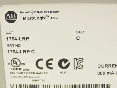 Allen Bradley 1764-LRP MicroLogix 1500 Processor Unit Series C FW 12