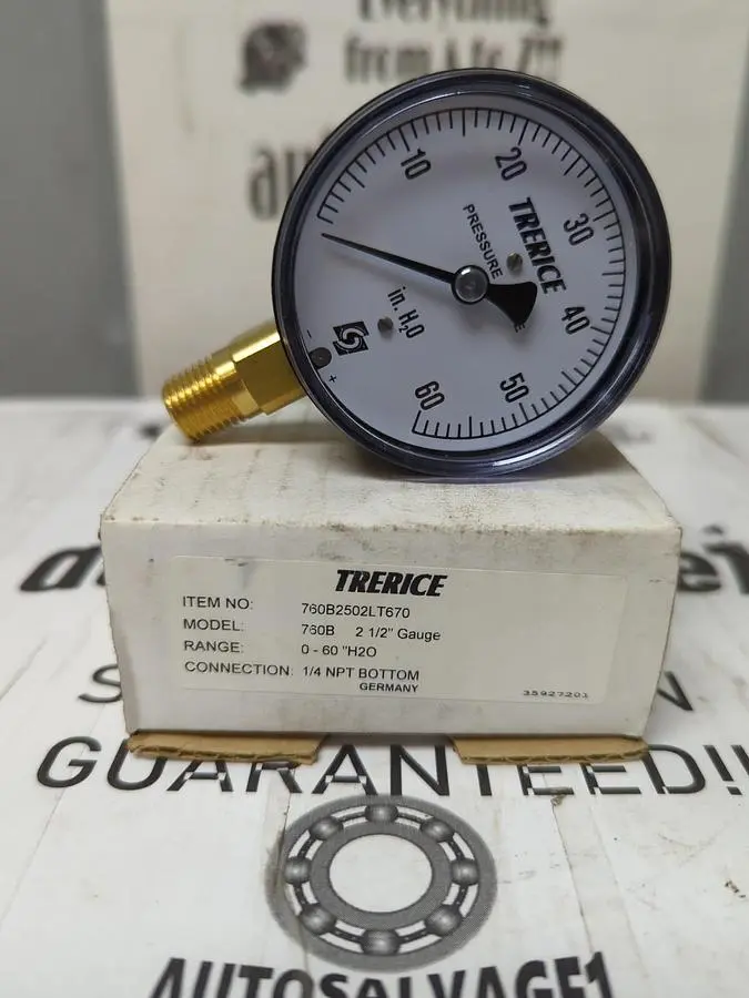 New | in-Stock TRERICE 760B2502LT670 Universal Pressure Meters Ohio US | Surplus Asset Holdings #1239431