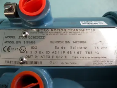 USED Micromotion 2700R12CBZDZZZ