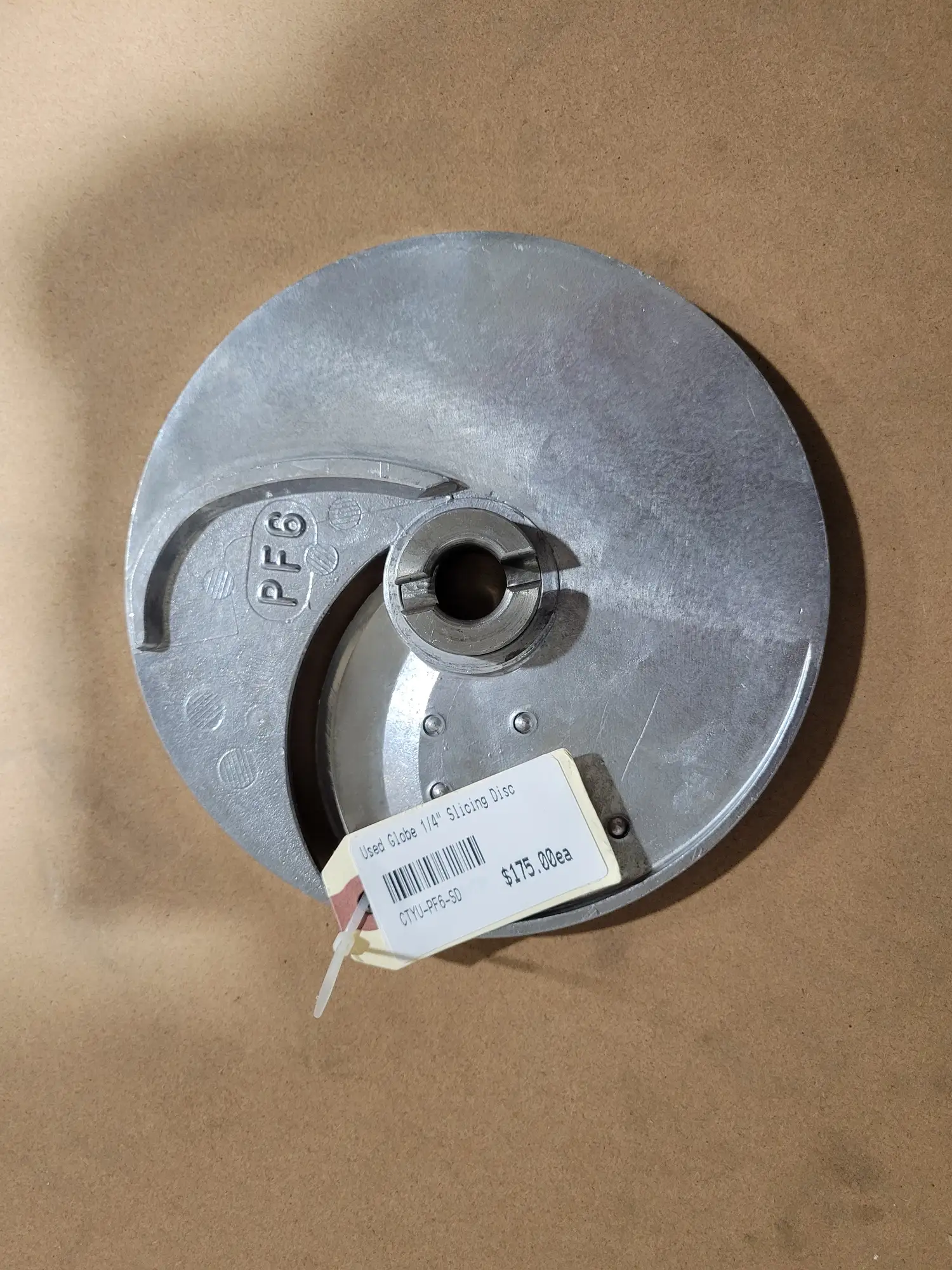 Used Globe 1/4" Slicing Disc
