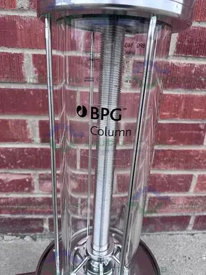 USED CYTIVA / GE / PHARMACIA BPG / SCHOTT 140 / 500 CHROMATOGRAPHY COLUMN