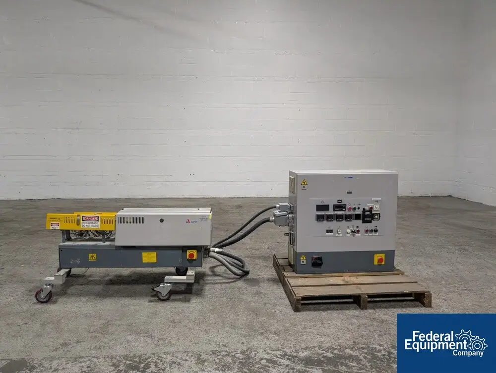 USED APV 19 MM APV Baker Perkins Twin Screw Extruder, Model MP-19-TC