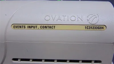 Westinghouse Emerson 1C31233G04 Ovation Events Input, Contact Module Used