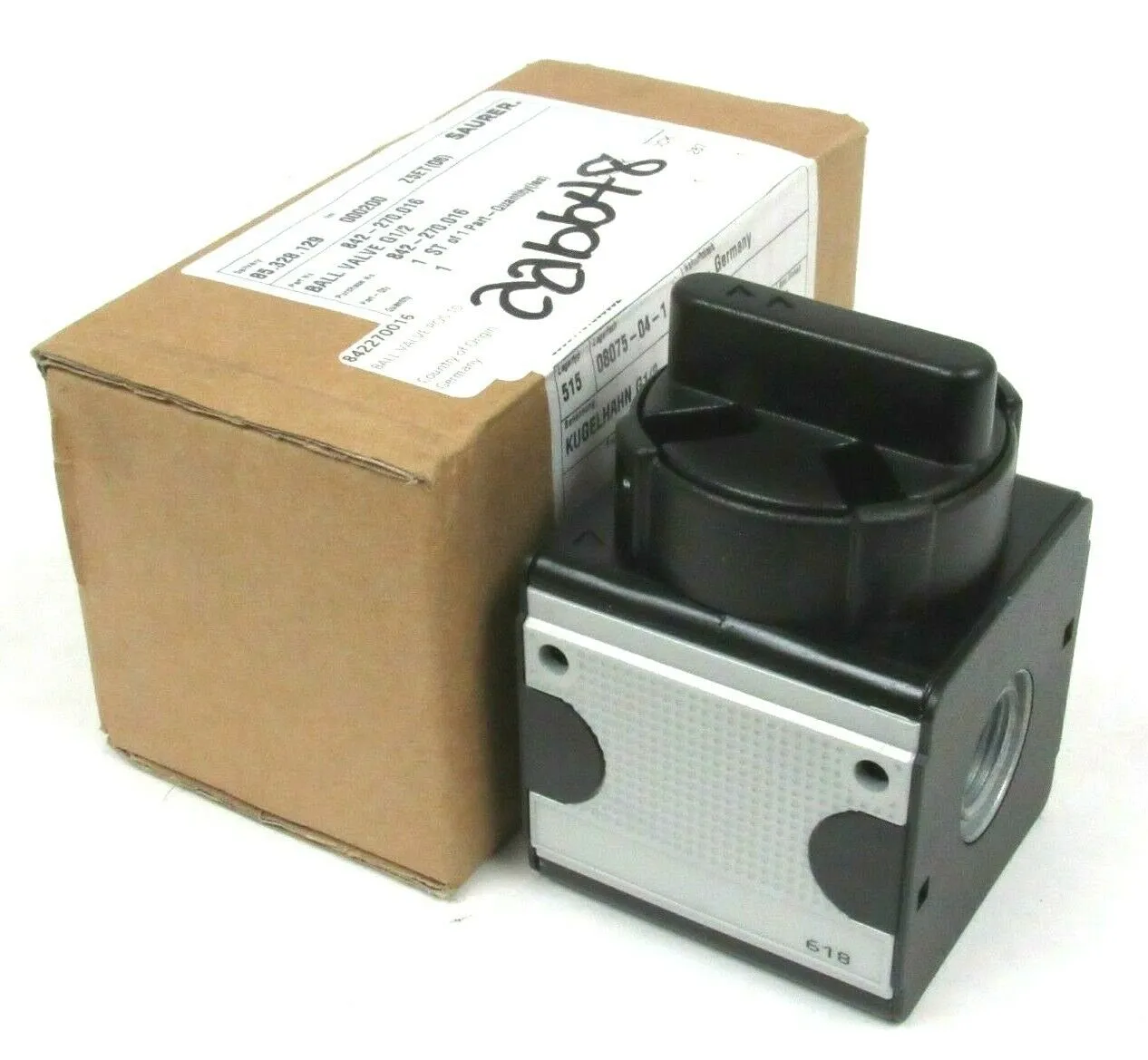 NEW SAURER 842-270.016 G1/2 618 BALL VALVE POSITIONER 842270016