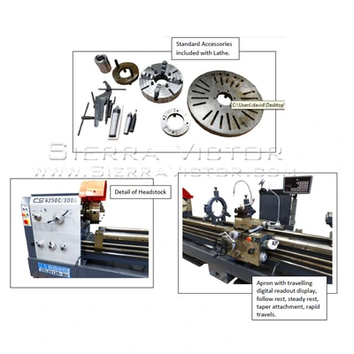US INDUSTRIAL USL 20120BH-KIT Precision / Gap Bed Lathes | Sierra Victor Industries (3)