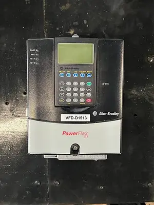 🔴 Heading to Auction May 27 - Used Five Allen Bradley Power Flex70 Variable Frequency Drives (480 Volt)