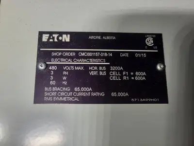 Freedom Series 2100 Motor Control Center 3000 Amp Switchgear Unit