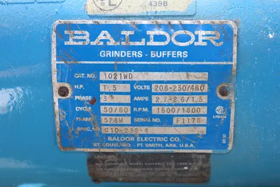Baldor 1021WD Pedestal Grinder