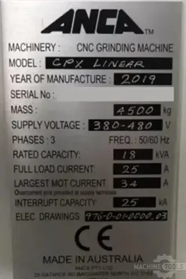 USED 2019 ANCA CPX LINEAR
