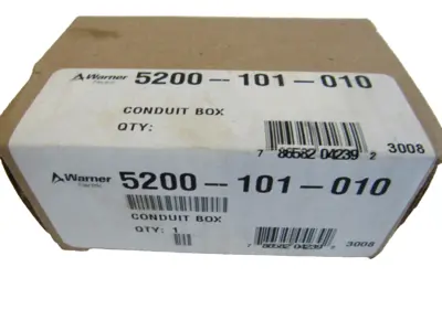 NEW WARNER ELECTRIC 5200-101-010 CONDUIT BOX KIT 5200101010