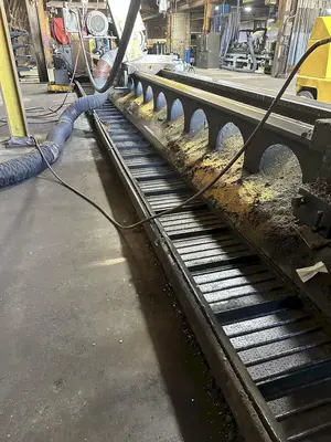 40' X 16" JORGENSON MOTORIZED CHIP CONVEYOR: YOBRO #24160