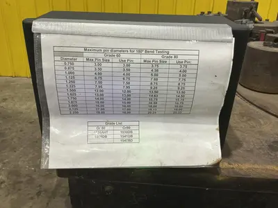 2.125" DIAMETER KRB MODEL #18M ELECTRO MECHANICAL ROTARY REBAR BENDER : YOBRO #25147