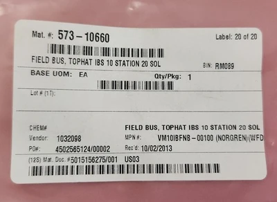New | in-Stock Norgren VM10IBFNB00100 Valves/Fittings Indiana US | J&J Industrial Supply #509992