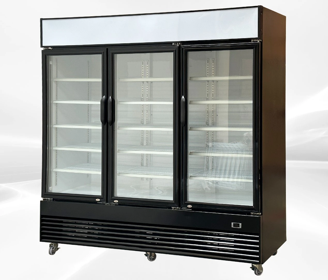 171-0227 78" 3 Glass Door Self Contained Cooler