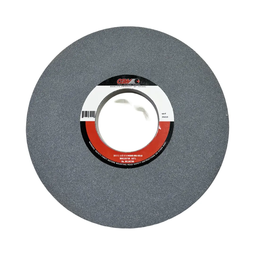 CGW 16″ × 1-1/2″ × 5″ Centerless & Cylindrical Wheel Aluminum Oxide