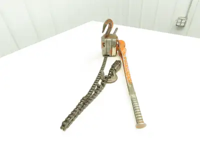 Yale AG2 Pull Lift Chain Hoist Come A Long #50 Roller Chain 5' Length to Hook