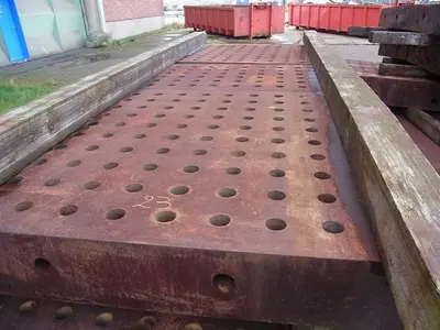 USED LARGE CLAMPING TABLE 13 000 X 4000 MM
