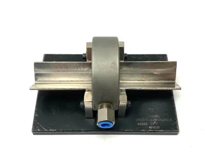 Used MAHR DIMENSIONAIR 2-JET AIR RING GAUGE W/ GUIDE CHUTES & BASE PLATE Air Gages Michigan US | Maverick Industrial Sales #1123062