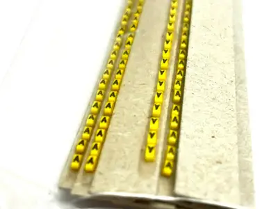 117 | Grafoplast  Wire Markers A Black on Yellow 10 Strips - New