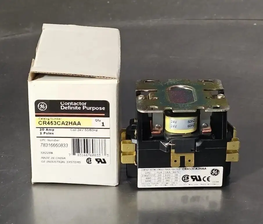 GE CR453CA2HAA 20A 2POLE DEFINITE PURPOSE CONTACTOR. Loc4E-29