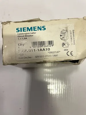 SIEMENS 3RV1011-1AA10 MCB Motor Protection Circuit Breaker 1.1-1.6A 690V -NIB