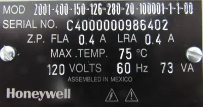 NEW HONEYWELL 2001-400-150-126-280-20-100001-1-1-00 HERCULINE 2000 ACTUATOR