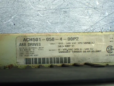 Used ABB ACH501050400P2 Variable Speed Drives Ohio US | HGR 24 #879742