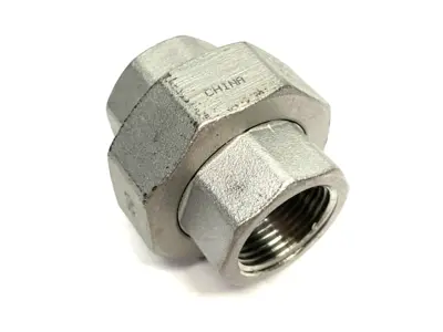 None | 3/4" NPT Female 304 Stainless Steel Union Pipe Fitting, Class 150 SP114 - New – Open box