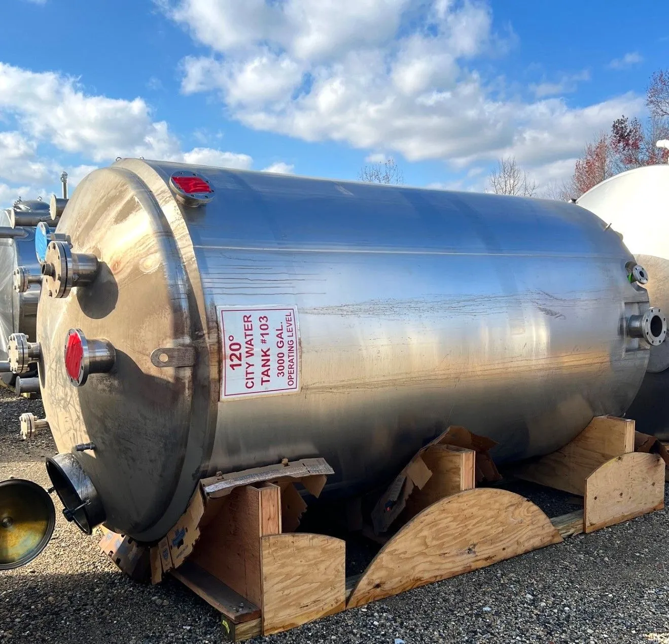 USED A&B Process 3000 Gallon Stainless Steel Tank