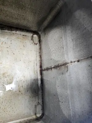 Used 350 Gallon IBC Tank (Tote), 304 Stainless Steel