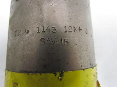 Savair T2 G 1143 12N+0 Pneumatic Air Clamping Cylinder 1/4" Ports Steel