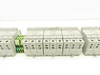 Bussmann CHCC3 Fuse Holder DIN Rail 3 Pole 30A 600V Lot of 12