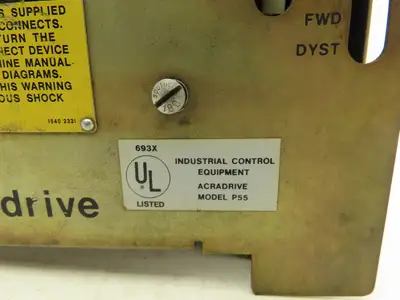 Cincinnati Milacron P55 Acradrive Plastic Processing Drive 240VAC 1Ph 35A 60Hz