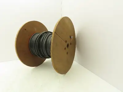 E-64956 Multi Wire Cable Spool 4 Conductor & Ground 150' Black 16AWG 600V