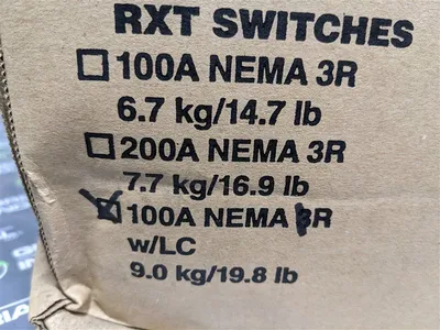 100A 240V Kohler RXT-JFNA-0100B Automatic Transfer Switch w/ Load Center New NIB