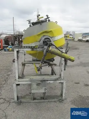 USED Paul O. Abbe 10 Cu Ft Abbe Double Cone Vacuum Dryer, S/S
