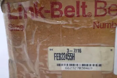 Link-Belt, Rexnord FEB22455H, 4 Bolt Flange Expansion Bearing, 3-7/16" Shaft NEW