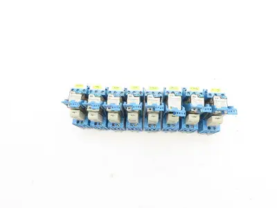 Finder 94.03 Terminal Relay Socket 24V Coil Lot of 8