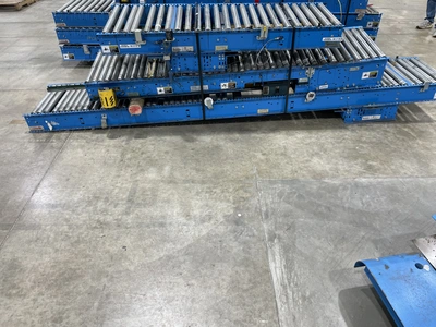 Accuglide/Buschman 1303 Roller Conveyer set, 130' (3 of 5'6" cur