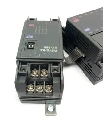 USED KEYENCE PLC I/O MODULE W/ EXPANSION MODULE