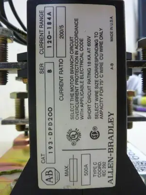 USED ALLEN BRADLEY 193-DPD200 SER B