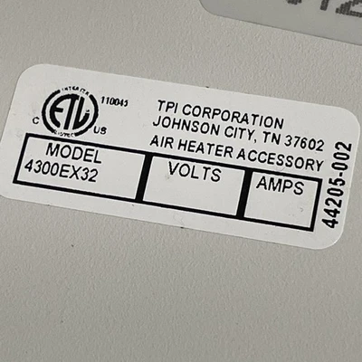TPI 4300EX32W Surface Mounting Frame for Series 4300 Low Profile Wall Fan -White