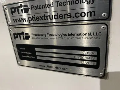 Used 2015 PTI G5000 Extruders North Carolina US | DH Griffin Used Equipment #1383710