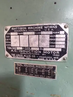 Used MATTISON 202 Woodworking Saws Minnesota US | iBiD Machinery #1310165