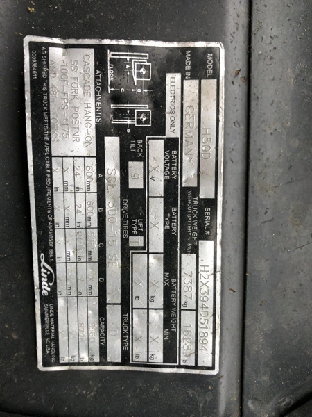 Used 2013 LINDE H50D Misc Forklifts | Zoom Lifts & Equipment #1182250